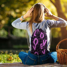 Cargar imagen en el visor de la galería, Bolsa con Cordones Reutilizable / Mochila para Deporte Escolar Gimnasio Viaje Playa XB0604115 Personalizada Impresion Completa de Una Imagen con Foto Logo Patrón Texto