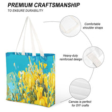 Cargar imagen en el visor de la galería, Bolsa de Lona Informal / Bolso Tote de Tela con Estampado Capacidad Grande para Mujeres Niñas Estudiantes para Compras Oficina XB0601052 Personalizada con Impresión Completa de Múltiples Imágenes con Foto Texto Patrón