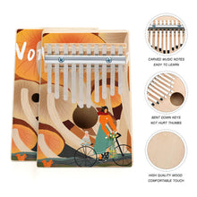 Cargar imagen en el visor de la galería, Piano de Pulgar Kalimba Teclas de Madera Marimba Instrumento Profesional JJ0530001 Personalizado Impresion Completa de Una Imagen con Foto Logo Patrón Texto