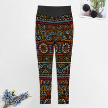 Cargar imagen en el visor de la galería, Pantalones Deportivos Largos / Leggings Elásticos con Patrón de Panal para Yoga Ejercicio para Mujer YJ050 Personalizados con Impresión Completa de Una Imagen con Foto Logo Patrón Texto