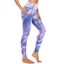 Cargar imagen en el visor de la galería, Leggings deportivos largos / Pantalones de yoga para mujer CE003 Personalizados Impresion Completa de múltiples imágenes con Foto Logo Patrón Texto