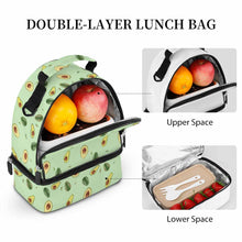 Cargar imagen en el visor de la galería, Bolsa de Comida de Doble Capa de Bandolera / Bolsa de Almuerzo de Hombro XB0602047 Personalizada de Una Imagen con Foto Logo Patrón Texto