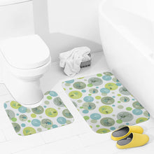 Cargar imagen en el visor de la galería, Conjunto de dos piezas de alfombrillas de terciopelo coral Alfombra Suave Absorbente JJ0519177 Personalizado con impresión completa de una imagen con Foto Logo Patrón Texto