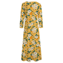 Cargar imagen en el visor de la galería, Vestido con Cuello Redondo de Manga Larga Elegante para mujer NZ2202048 Personalizado con Impresión Completa de una imagen con Foto Logo Patrón Texto