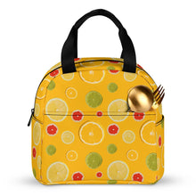 Cargar imagen en el visor de la galería, Bolsa Grande de Almuerzo Reutilizable con Bolsillo / Bolsa Térmica de Almuerzo Aislada XB0602049 Personalizada Impresion Completa de Una Imagen con Foto Logo Patrón Texto