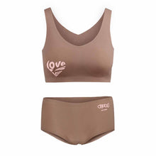 Cargar imagen en el visor de la galería, Conjunto de Sujetador / Sostén y Braga / Ropa Interior Cómodo sin Aros de Tirante Ajustable sin Rastro para Mujer WH021 Personalizado con Impresión en Lateral de Una Imagen con Foto Texto Patrón