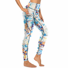 Cargar imagen en el visor de la galería, Pantalones de Yoga / Leggings Deportivos de Fitness con Bolsillos Alta Calidad para Mujer CE003 Personalizados Impresion Completa con Foto Logo Patrón Texto
