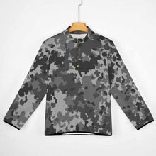 Cargar imagen en el visor de la galería, Sudadera Suelta sin Capucha con Botones Cuello Alzado Invierno para Hombre BAL Personalizada Impresion Completa de Una Imagen con Foto Logo Patrón Texto