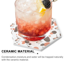 Cargar imagen en el visor de la galería, Posavasos para Bebidas Posavasos de Cerámica Hexagonal Posavasos Absorbentes 4 / 6 Piezas JJ0520147 Personalizado con impresión de una imagen con Foto Logo Patrón Texto