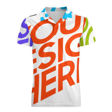 Cargar imagen en el visor de la galería, Polo / Camiseta de Manga Corta para hombre HT Personalizado con Impresión Completa de múltiples imágenes con Foto Logo Patrón Texto