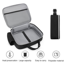 Cargar imagen en el visor de la galería, Bolsa de almuerzo desmontable bolsa aislante lonchera reutilizable a prueba de fugas contenedor de almuerzo personalizado con patrón foto texto