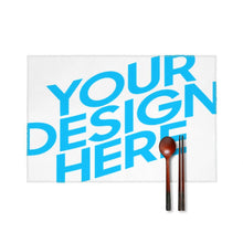 Cargar imagen en el visor de la galería, Juego de 6 manteles individuales de lona personalizado con patrón foto texto