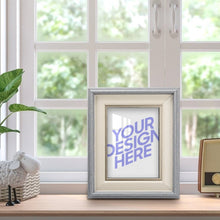 Cargar imagen en el visor de la galería, Marco de Fotos de Madera con Soporte Versión Vertical para Hogar Dormitirio Oficina JJ0533001 Personalizado Impresion Completa de Una Imagen con Foto Logo Patrón Texto