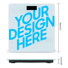 Cargar imagen en el visor de la galería, Escala de Peso con Impresión UV de Vidrio de Diseño Personalizado con Tus Textos o Fotos Online