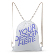 Cargar imagen en el visor de la galería, Bolsa con Cordones Reutilizable / Mochila para Deporte Escolar Gimnasio Viaje Playa XB0604115 Personalizada Impresion Completa de Una Imagen con Foto Logo Patrón Texto