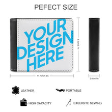 Cargar imagen en el visor de la galería, Cartera Monedero Billetera de PU para hombre y mujer XB0608010 Personalizada con Foto, Texto o Logo