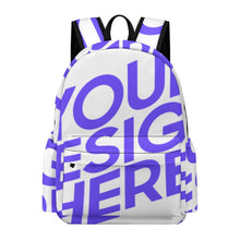 Cargar imagen en el visor de la galería, Mochila escolar de tela Oxford, mochila escolar, mochila de viaje para niños / niñas personalizado con patrón foto texto