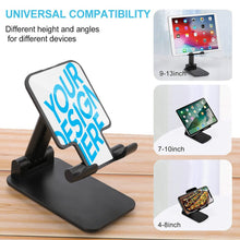 Cargar imagen en el visor de la galería, Soporte para teléfono móvil plegable soporte de escritorio ajustable con ángulo con diseño antideslizante estable, soporte plegable compatible con todos los teléfonos 3C0708003 Personalizado Personalizada con Foto, Texto o Logo