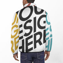 Cargar imagen en el visor de la galería, Sudadera Holgada con Botones Cuello Alzado Invierno para Hombre BAL Personalizada Impresion Completa de Múltiples Imágenes con Foto Logo Patrón Texto