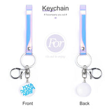 Cargar imagen en el visor de la galería, Llavero con Pulsera de Láser con Diseño Personalizado de Tu Texto o Foto