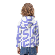 Cargar imagen en el visor de la galería, Sudadera con capucha estampado bolsillo canguro para niños FS0816038 Personalizada con Impresión Completa de una imagen con Foto Logo Patrón Texto