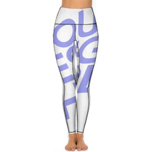 Cargar imagen en el visor de la galería, Pantalones de yoga largos / Leggings deportivos para mujer CE003 Personalizados Impresion Completa de Una Imagen con Foto Logo Patrón Texto