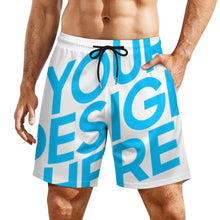 Cargar imagen en el visor de la galería, Traje de Baño para Hombres, pantalones cortos de playa de secado rápido con función de compresión personalizados con impresión completa de una imagen con foto patrón texto