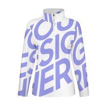 Cargar imagen en el visor de la galería, Chaqueta Deportivo / Top Deportivo de Yoga Manga Larga con Cremallera para Deporte Correr para Mujer SDS007 Personalizada con Impresión Completa de Una Imágenes con Foto Logo Patrón Texto