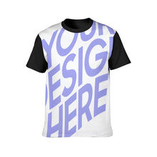 Cargar imagen en el visor de la galería, Camiseta manga corta de moda para hombre estampado en el frente FS0803201 Personalizada con Foto Logo Patrón Texto