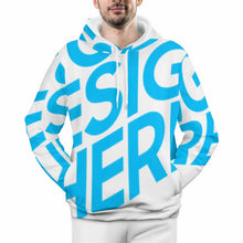Cargar imagen en el visor de la galería, Sudadera Deportiva con Capucha de Felpa para hombre FS0816072 Personalizada con impresión completa de una imagen con Foto Logo Patrón Texto