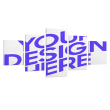 Cargar imagen en el visor de la galería, Cuadro Pintura Imagen Completo Combinación Vertical 5 Paneles Colgantes Carteles Cuadros de pared para el hogar 5 partes en Lienzo GY0903231 Personalizado Personalizada con Foto, Texto o Logo