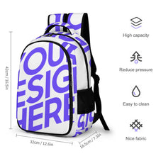 Cargar imagen en el visor de la galería, Mochila de Capacidad Grande para Trabajo Estudio para Adultos Niños XB0604092 Personalizada Impresion Completa de Una Imagen con Foto Logo Patrón Texto