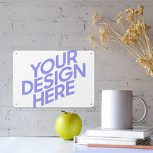 Cargar imagen en el visor de la galería, Cuadro Colgante de Hojalata Decoración Adorno de Pared Versión Horizontal 14*20cm GY0903989 Personalizado Impresion Completa de Una Imagen con Foto Logo Patrón Texto