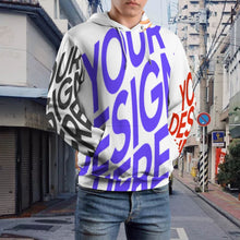 Cargar imagen en el visor de la galería, Sudadera con capucha para hombre A37H personalizado con patrón foto texto (impresión de imágenes múltiples)