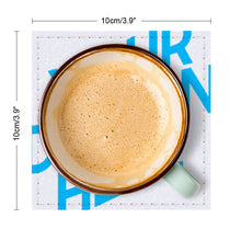 Cargar imagen en el visor de la galería, Posavasos Cuadrado de Cuero y Cartón con Impresión Digital de Personalizado Personalizada con Foto, Texto o Logo