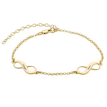 Cargar imagen en el visor de la galería, Pulsera / Tobillera de Árbol de Vida Grabado en Plata de Plata 925 / Cobre Chapado en Oro / Oro Rosa para Mujer Hombre S0032 Personalizada con Texto Nombre