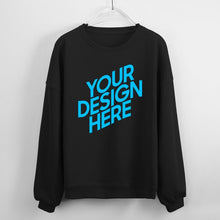 Cargar imagen en el visor de la galería, Sudadera blusa holgada casual con cuello redondo y manga abullonada para mujer D-61 NZ2205128 Personalizada con Foto, Texto o Logo