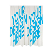 Cargar imagen en el visor de la galería, 140x198cm 140x213cm Cortinas transparentes personalizadas con patrón logotipo nombre foto