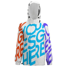 Cargar imagen en el visor de la galería, Chaqueta Corta de Manga Larga Forro Polar con Velcro de Moda Impermeable A681 Personalizada con Impresión Completa de múltiples imágenes con Foto Logo Patrón Texto