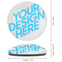 Cargar imagen en el visor de la galería, Imán de Cristal para Nevera (3 cm) con Diseño Personalizado Personalizada de Tus Nombres o Fotos