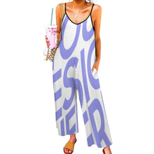 Cargar imagen en el visor de la galería, Mono holgado con tirantes Jumpsuit Sexy para mujer LTY007 Personalizado con Impresión Completa de una imagen con Foto Logo Patrón Texto