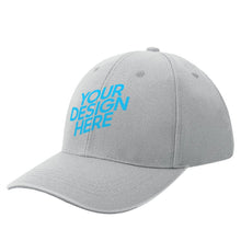 Cargar imagen en el visor de la galería, Gorra de béisbol curvada deportiva de poliéster para mujer hombre FS0809024 Personalizado con Foto Logo Patrón Texto