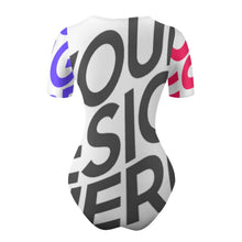 Cargar imagen en el visor de la galería, Body de mujer de manga corta y cuello redondo JJ1209 personalizado con patrón foto texto (impresión de imágenes múltiples)