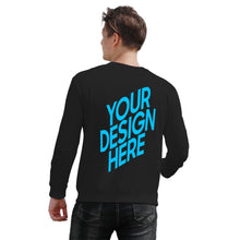 Cargar imagen en el visor de la galería, Sudadera cuello redonda para Hombre con manga larga FS0816018 Personalizada con Impresión Trasera con Foto Logo Patrón Texto