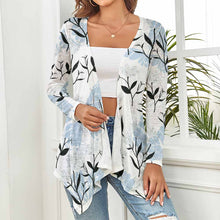 Cargar imagen en el visor de la galería, Cárdigan de Punto / Blusa de Manga Larga Suave para Mujer NZ050 Personalizado con Impresión Completa de una imagen con Foto Logo Patrón Texto