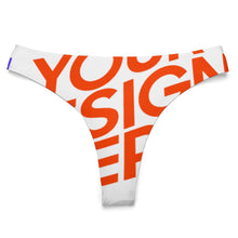 Cargar imagen en el visor de la galería, Braga / Parte de Abajo de Bikini para Mujer NZ207 Personalizada con impresión completa de múltiples imágenes con Foto Logo Patrón Texto