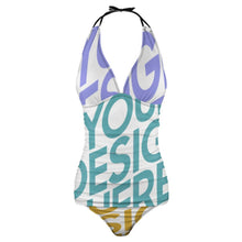 Cargar imagen en el visor de la galería, Tankini de moda verano con estampado de 2 piezas de mujer F48KA01 Personalizado con Impresión Completa de múltiples imágenes con Foto Logo Patrón Texto