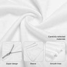 Cargar imagen en el visor de la galería, Blusa / camiseta con cremallera y hombros descubiertos para mujer BE Personalizada con impresión completa de múltiples imágenes con Foto Logo Patrón Texto