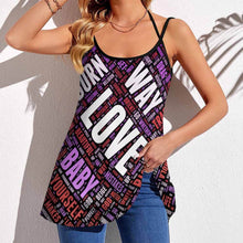 Cargar imagen en el visor de la galería, Chaleco/Camiseta sin Mangas de Verano para Mujer Personalizada MK Estampado de Una Imágen con Logo Patrón Texto Foto
