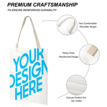 Cargar imagen en el visor de la galería, Bolsa de lona con estampado a una cara conveniente gran capacidad XB0601003 Personalizada con Foto Logo Patrón Texto